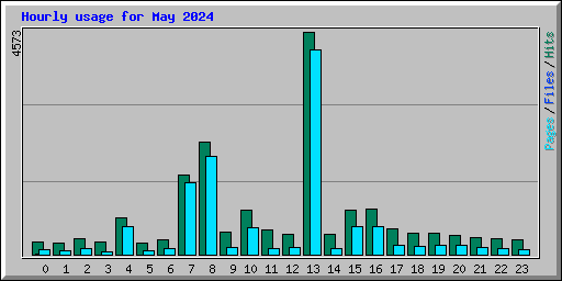 Hourly usage for May 2024